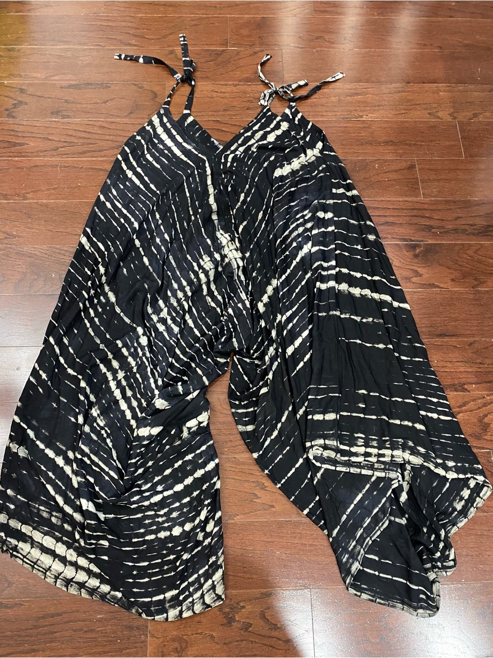 Tie Dye Wide Leg Jumpsuit Boho Harem Romper Flowy Beach Hippie Summer Bohemian